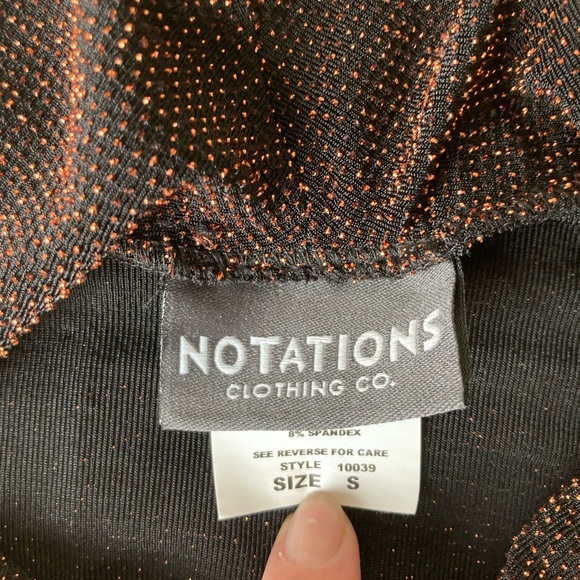 Vintage Metallic Glitter Cowl Neck Sweater - Picture 4 of 4